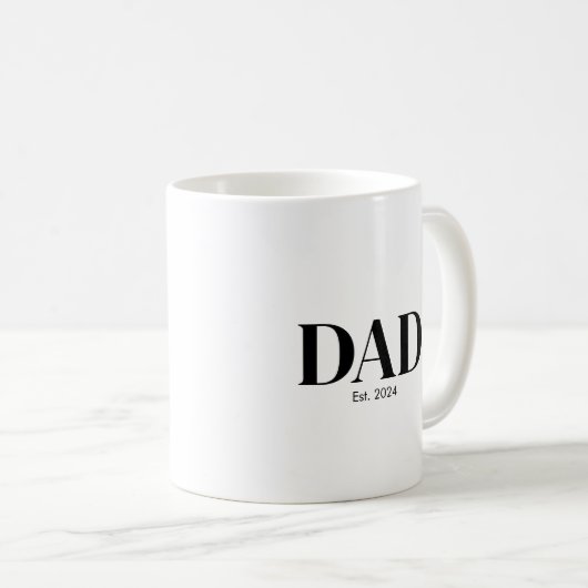 Modern Dad Established Mug コーヒーマグカップ (正面右)