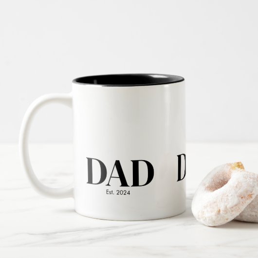 Modern Dad Established Mug ツートーンマグカップ (ドーナツ)