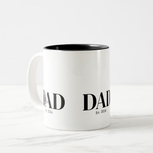 Modern Dad Established Mug ツートーンマグカップ (正面左)