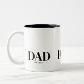 Modern Dad Established Mug ツートーンマグカップ (左)
