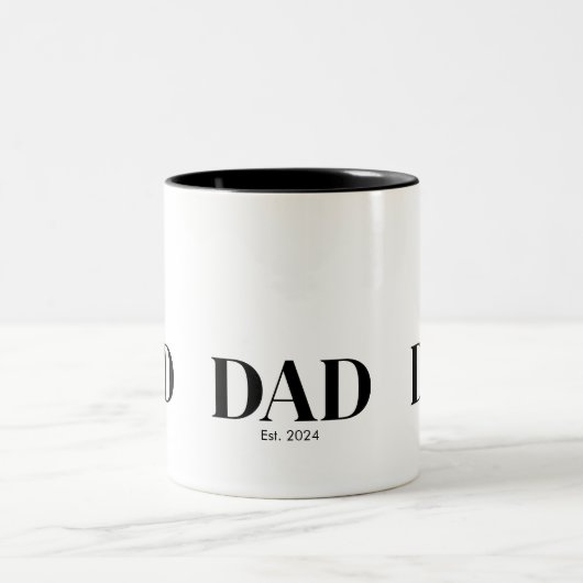 Modern Dad Established Mug ツートーンマグカップ (中央)