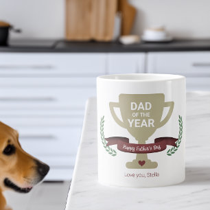 Modern Dad Of The Year トロフィー 父の日 ジャンボコーヒーマグカップ