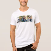 Modern Dad Photo Collage Fathers Day keepsake Gift トライブレンドＴシャツ (正面)