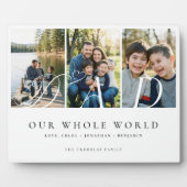 Modern Dad Photo Collage Fathers Day keepsake Gift フォトプラーク (正面)