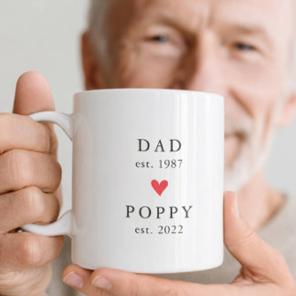 Modern Dad | Poppy Year Est. コーヒーマグ コーヒーマグカップ