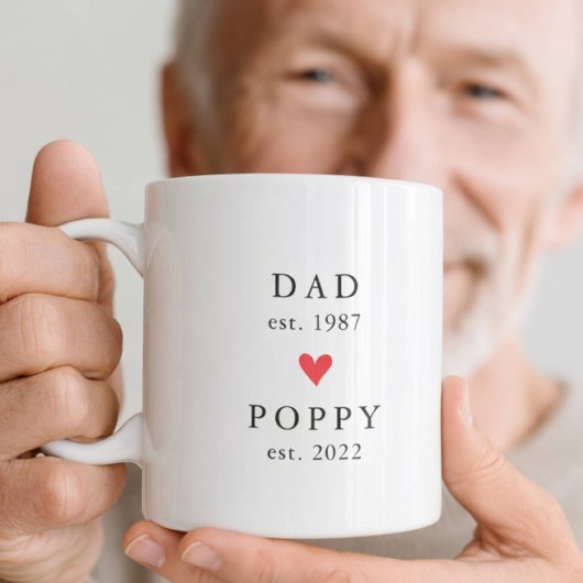 Modern Dad | Poppy Year Est. コーヒーマグ コーヒーマグカップ