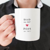 Modern Dad | Pops Year Est. コーヒーマグ コーヒーマグカップ