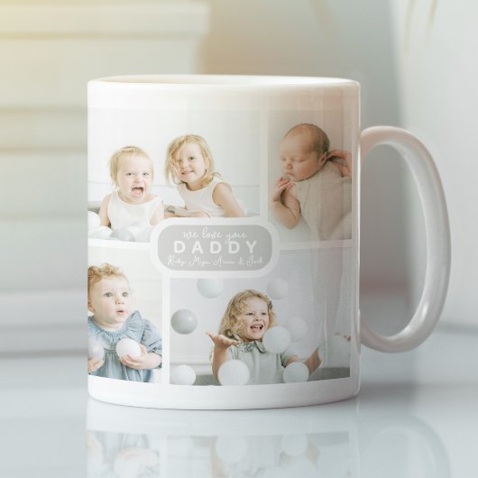 Modern Daddy 4 Photo Gray コーヒーマグカップ