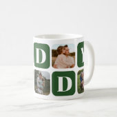 Modern Daddy Photo Collage Coffee Mug コーヒーマグカップ (正面右)