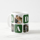 Modern Daddy Photo Collage Coffee Mug コーヒーマグカップ (正面左)