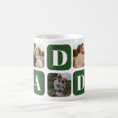 Modern Daddy Photo Collage Coffee Mug コーヒーマグカップ (中央)