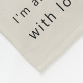 Modern Daddy Photo Strip Collage フリースブランケット (角)