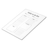 Modern Daily To-Do List Notepad ノートパッド (アングル)