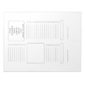 Modern Daily To-Do List Notepad ノートパッド (正面)