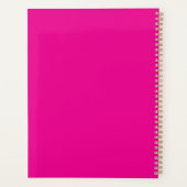 Modern Daisies Pink and White notebook プランナー手帳 (裏面)