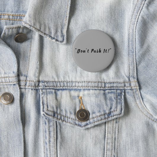 Modern Dark Gray Solid Customizable Round Button 缶バッジ (インサイチュ)