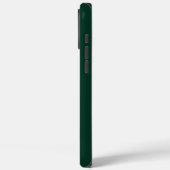 Modern Dark Green Monogram Initials Contemporary C Case-Mate iPhoneケース (裏面 / 左)