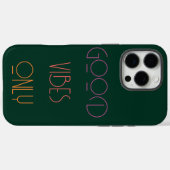 Modern Dark Green Monogram Initials Contemporary C Case-Mate iPhoneケース (裏面 (横))