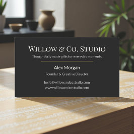 Modern Dark Small 名刺