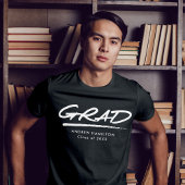 Modern Dashed Grad Personalized Graduation Tシャツ
