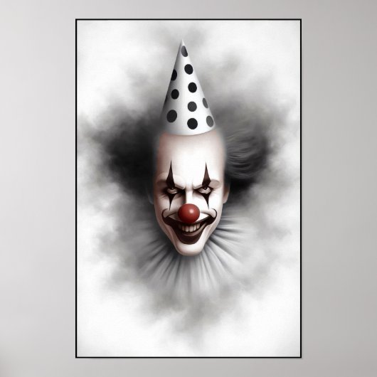 Modern Day Creepy Clown Portrait ポスター (正面)