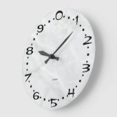 Modern Decimal Time Base‑10 Number System Art Gift ラージ壁時計 (傾斜)