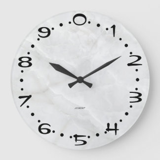 Modern Decimal Time Base‑10 Number System Art Gift ラージ壁時計
