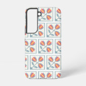 Modern Decorative Flowers Pattern Samsung Galaxyケース (裏面)