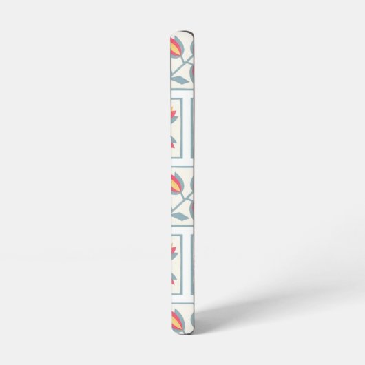 Modern Decorative Flowers Pattern Samsung Galaxyケース (左側面)