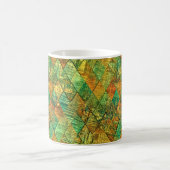Modern Decorative Geometric Stained Glass コーヒーマグカップ (中央)