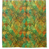 Modern Decorative Geometric Stained Glass シャワーカーテン (正面)