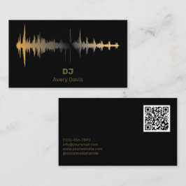Modern Deejay DJ Music Beat Professional QR Code 名刺