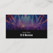 Modern Deejay Music DJ Party Music Djing QR Code 名刺 (正面)