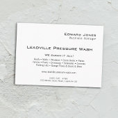 Modern Deep Blue Power Pressure Wash  名刺