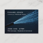 Modern Deep Blue Power Pressure Wash  名刺 (正面)