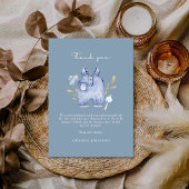 Modern Denim Blue Jean Baby Shower 招待状