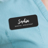 Modern Dental Assistant Script Name Black Name 名札