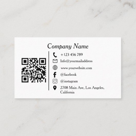 Modern Dental Clinic Logo QR Code  名刺 (裏面)