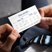 Modern Dental Tooth Appointment Reminder Note Card 予約カード