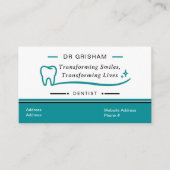 Modern Dentist Business Card Template 名刺 (正面)