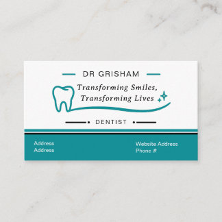 Modern Dentist Business Card Template 名刺