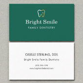 Modern Dentist Dentistry Office Tooth Icon 名刺