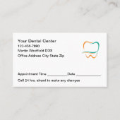 Modern Dentist Office Appointment Cards New 予約カード (正面)