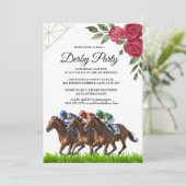 Modern Derby Horse Racing Party Invitation 2026 招待状 (スタンド正面)