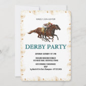 Modern Derby Horse Racing Party Invite 招待状 (正面)