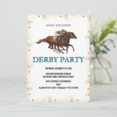 Modern Derby Horse Racing Party Invite 招待状 (スタンド正面)
