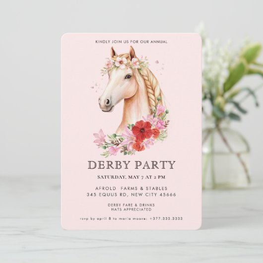 Modern  Derby Party  招待状 (スタンド正面)