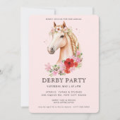 Modern  Derby Party  招待状 (正面)