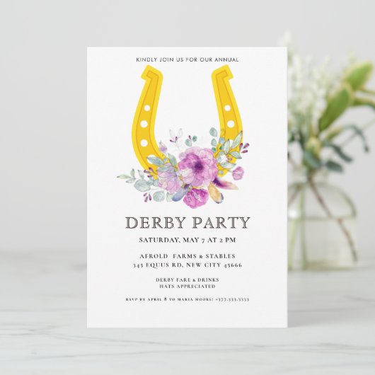 Modern  Derby Party  招待状 (スタンド正面)