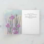 Modern Desert Bloom Floral Birthday カード (内部)